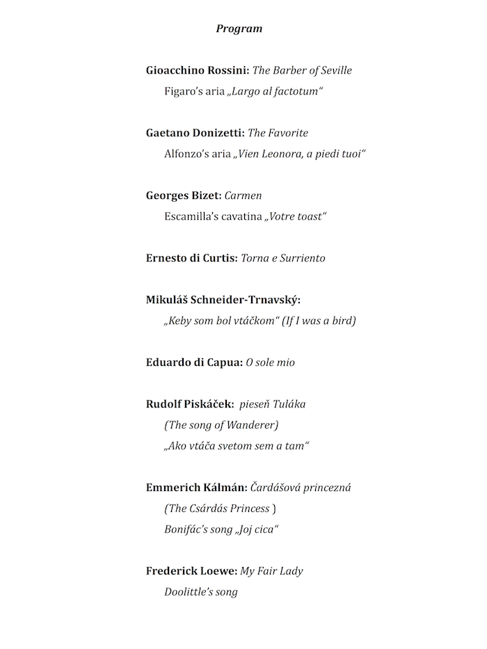 concert program